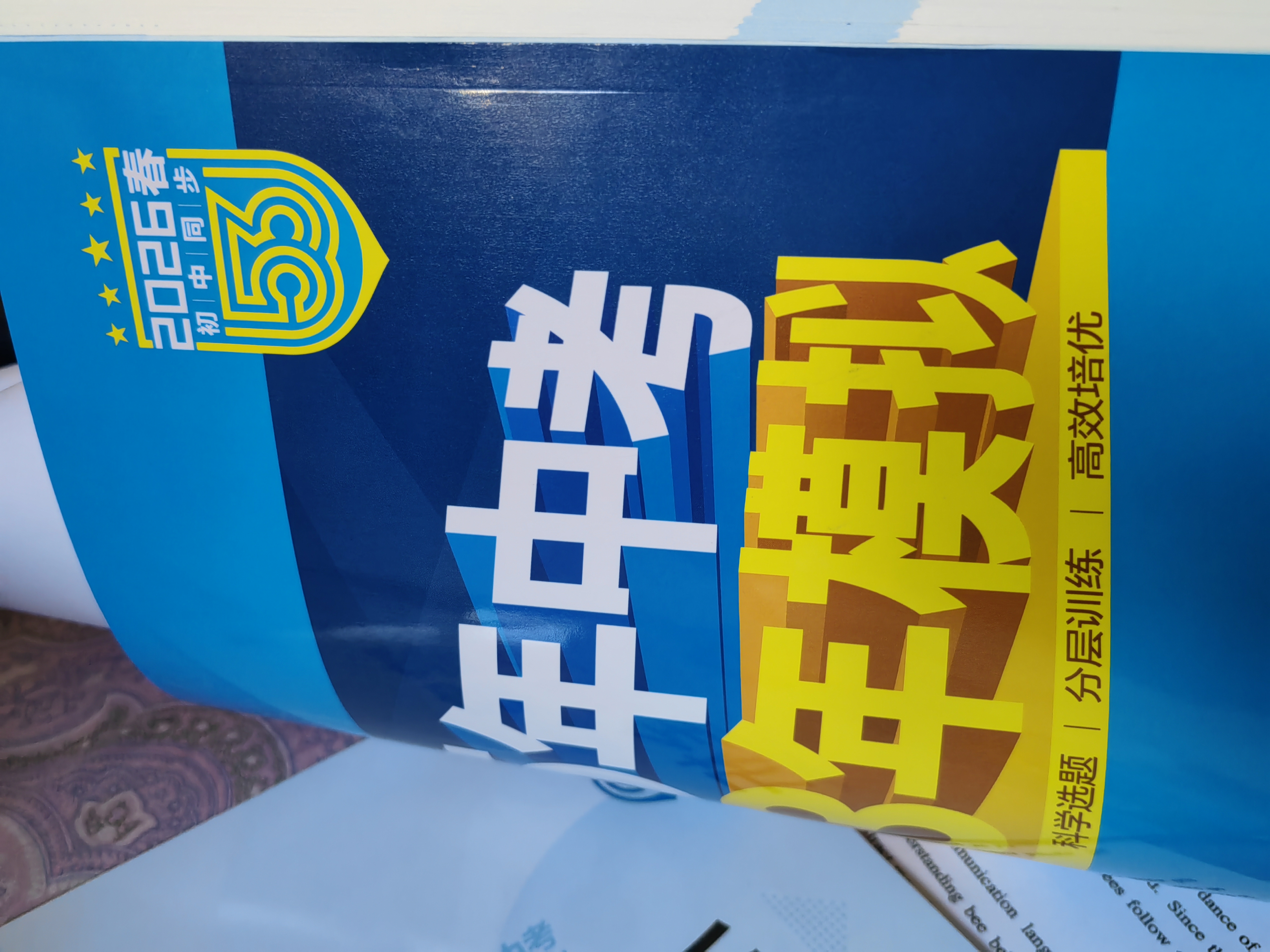 曲一线 53初中物理 八年级下册 人教版 2026春初中同步练习 五年中考三年模拟五三 实拍图