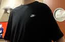 耐克(NIKE)春夏男短袖圆领T恤 纯棉 运动休闲 简约 FV0376-010 黑M 实拍图