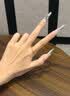 中国黄金古法素圈戒指男女款足金情侣对戒3D硬金三生三世指环生日礼物 【古法】17号 约1g 实拍图