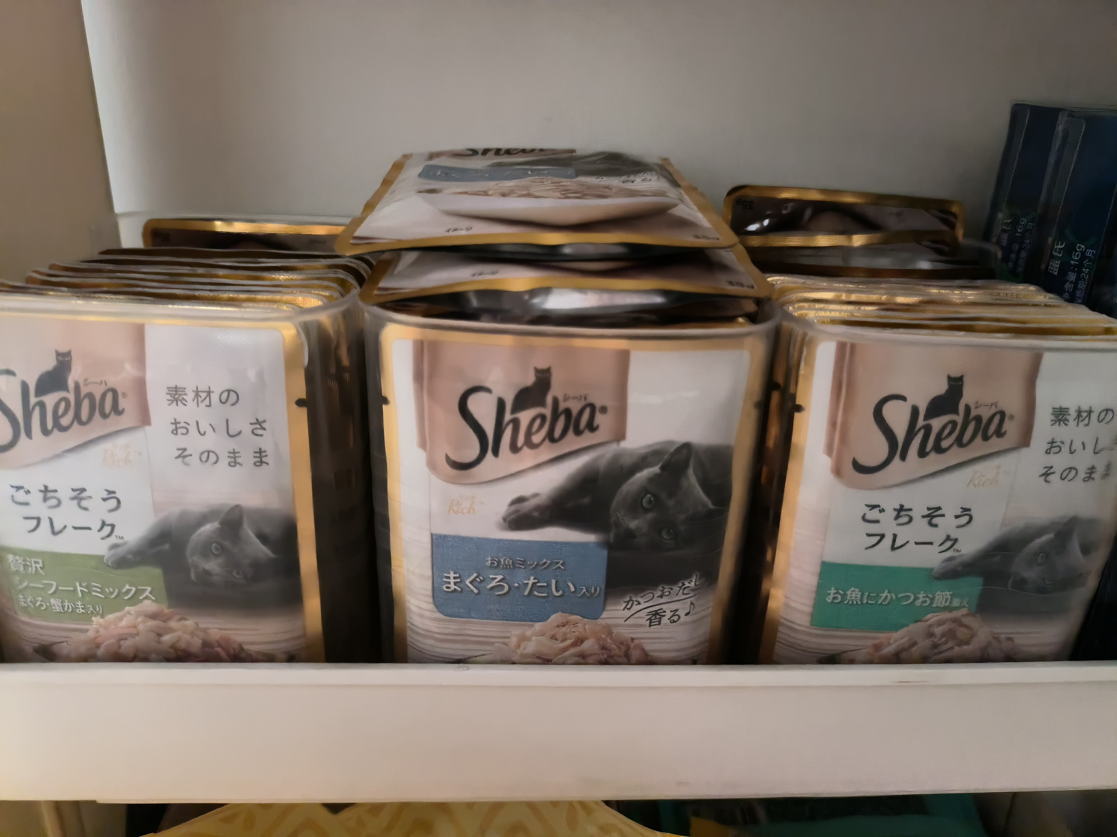 希宝原装进口肉块软包吞拿鱼白身鱼柴鱼成猫35g*12整盒装白金妙鲜包 实拍图