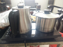 益茶福全自动上水电热水壶底部上水嵌入式茶台功夫茶烧水壶饮水烧水一体机抽水玻璃煮茶壶保温泡茶壶 1L 食品级316精钢套装 实拍图