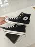 匡威（Converse）All Star夏季经典帆布男女高帮休闲运动鞋黑色101010 101010/黑色 42 实拍图
