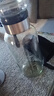 【送杯套】大容量加厚玻璃杯子便携杯茶水分离带杯套泡茶水杯 透明 1000ml吨吨桶 1只装 实拍图
