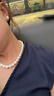 百年s925纯银珍珠耳环女真银耳坠复古珍珠耳饰2025年新款潮 钻耳钩花托白色14mm夸张 实拍图