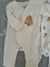 贝瑞加（Babyprints）宝宝连体衣2件装婴儿纯棉系带哈衣新生儿爬服亲肤柔软 黄66 实拍图