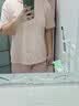 都市丽人女士睡衣女100%纯棉短袖短裤春夏季带胸垫全棉女士家居服女可外穿 实拍图