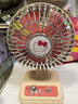 名创优品（MINISO）三丽鸥复古迷你小风扇Hello Kitty卡通桌面小风扇静音小型电风扇 实拍图