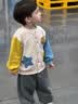 嘟嘟家儿童针织外套女童秋冬萌趣开衫外穿男童外衣柔软保暖宝宝衣服时尚 杏色 100 实拍图