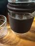 美斯尼 旅行茶具套装便携式茶具玻璃快客杯泡茶杯一壶二杯 同乐杯 咖啡色 实拍图