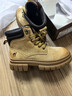 骆驼（CAMEL）大黄靴女都市户外四季可穿系带工装靴马丁靴 L23W307016 黄棕 38 实拍图