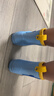SooGree儿童防水雨鞋防滑短筒雨靴小学生幼儿园水鞋宝宝卡通胶鞋雨鞋套 蓝色 220mm 34-35码 实拍图