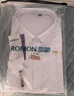 罗蒙（ROMON）纯色商务职业正装男士衬衫工装男装长袖衬衣男CS108蓝色2XL 实拍图