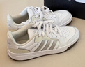 adidas ENTRAP美式校园风运动少年感复古篮球风板鞋男女阿迪达斯 白色/暗银金属/树脂黄   40 实拍图