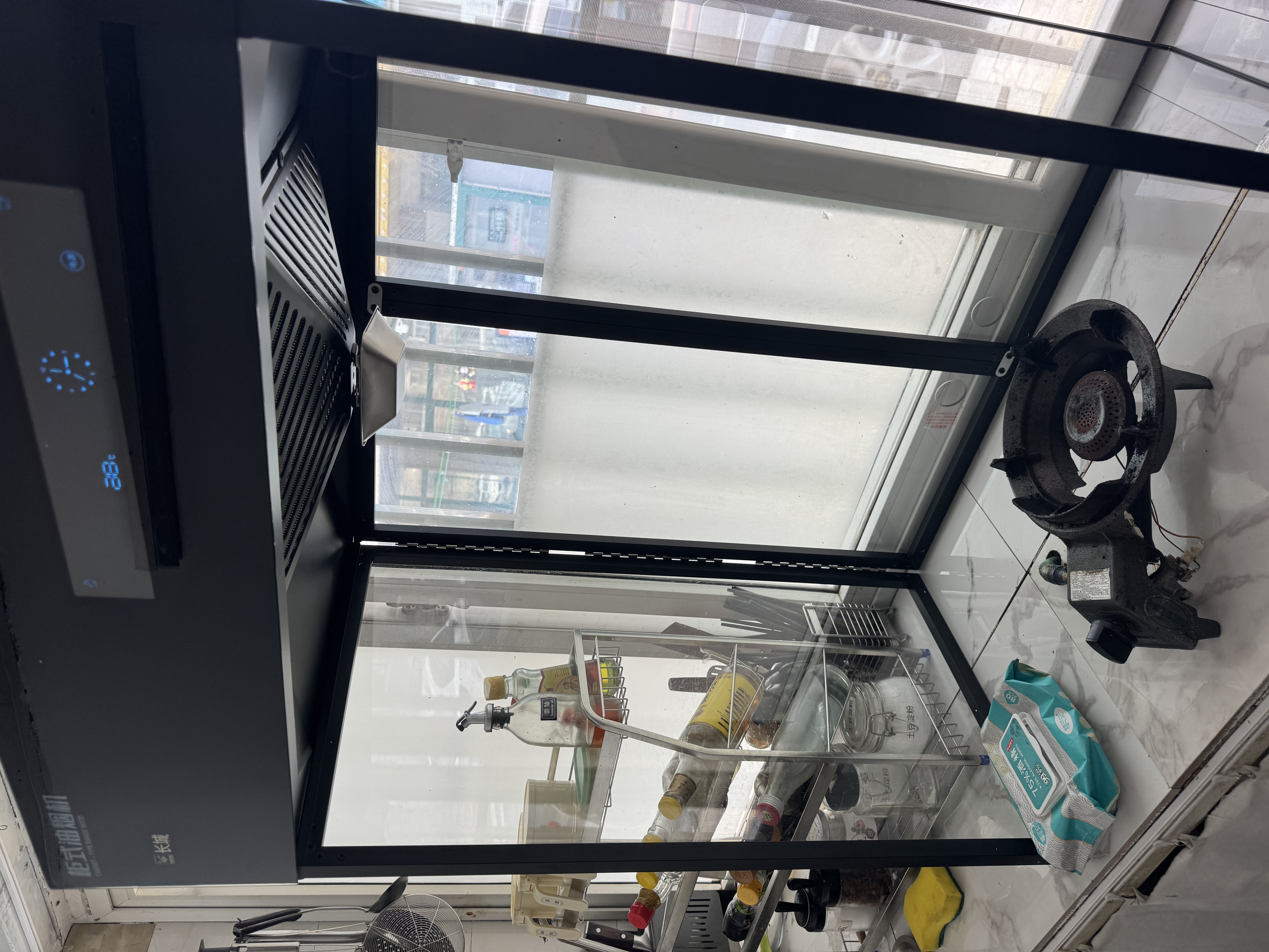 长城抽油烟机家用立式油烟机免安装油烟机柜式油烟机开放式厨房油烟机架子一体阳台大吸力不挂墙油烟机 【换新推荐】750小尺寸挥手智控_自清洗 实拍图
