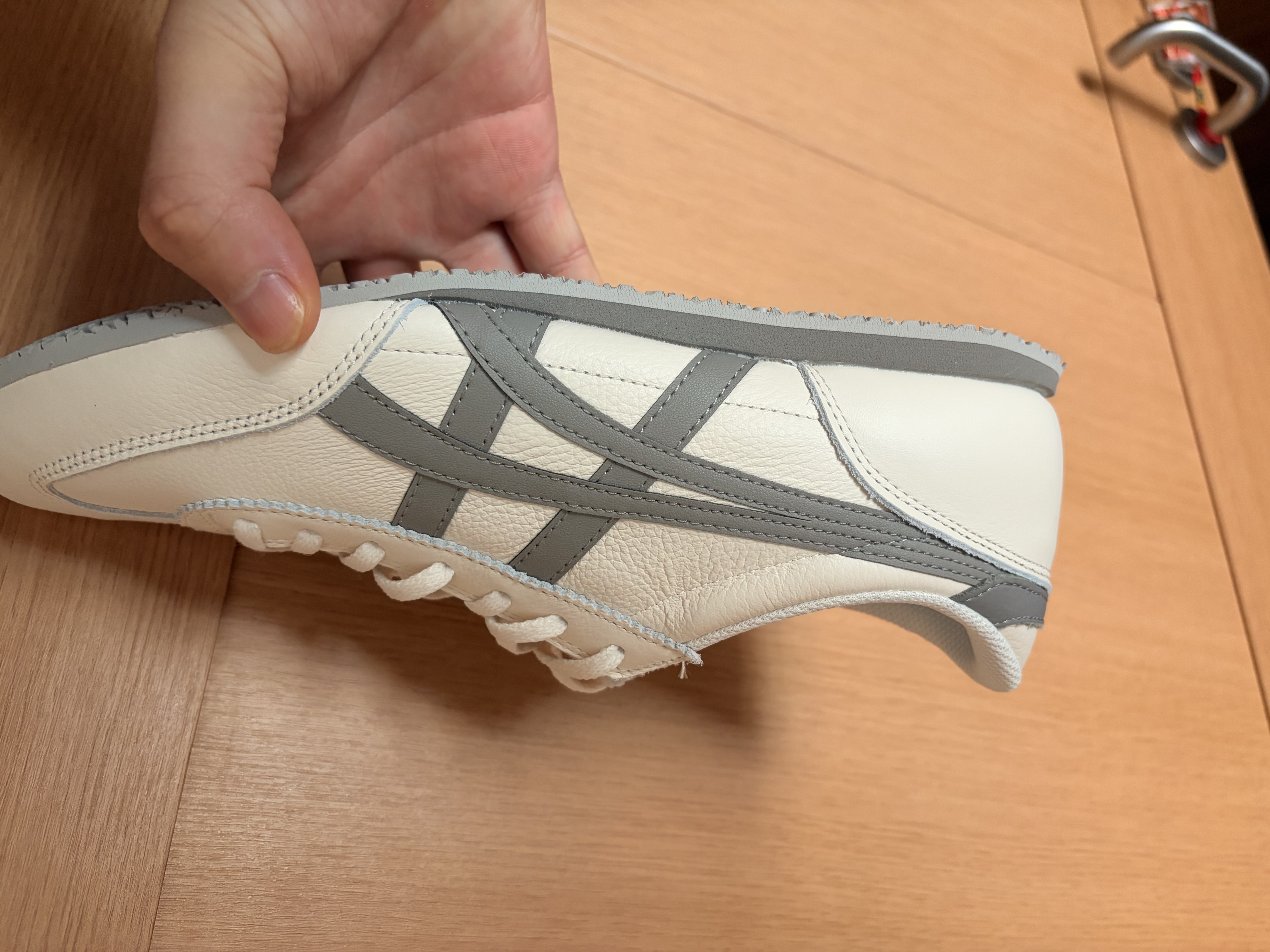 Onitsuka Tiger鬼塚虎MEXICO 66™经典小白鞋运动休闲鞋复古男女鞋 1183A201 燕麦色 44.5 实拍图