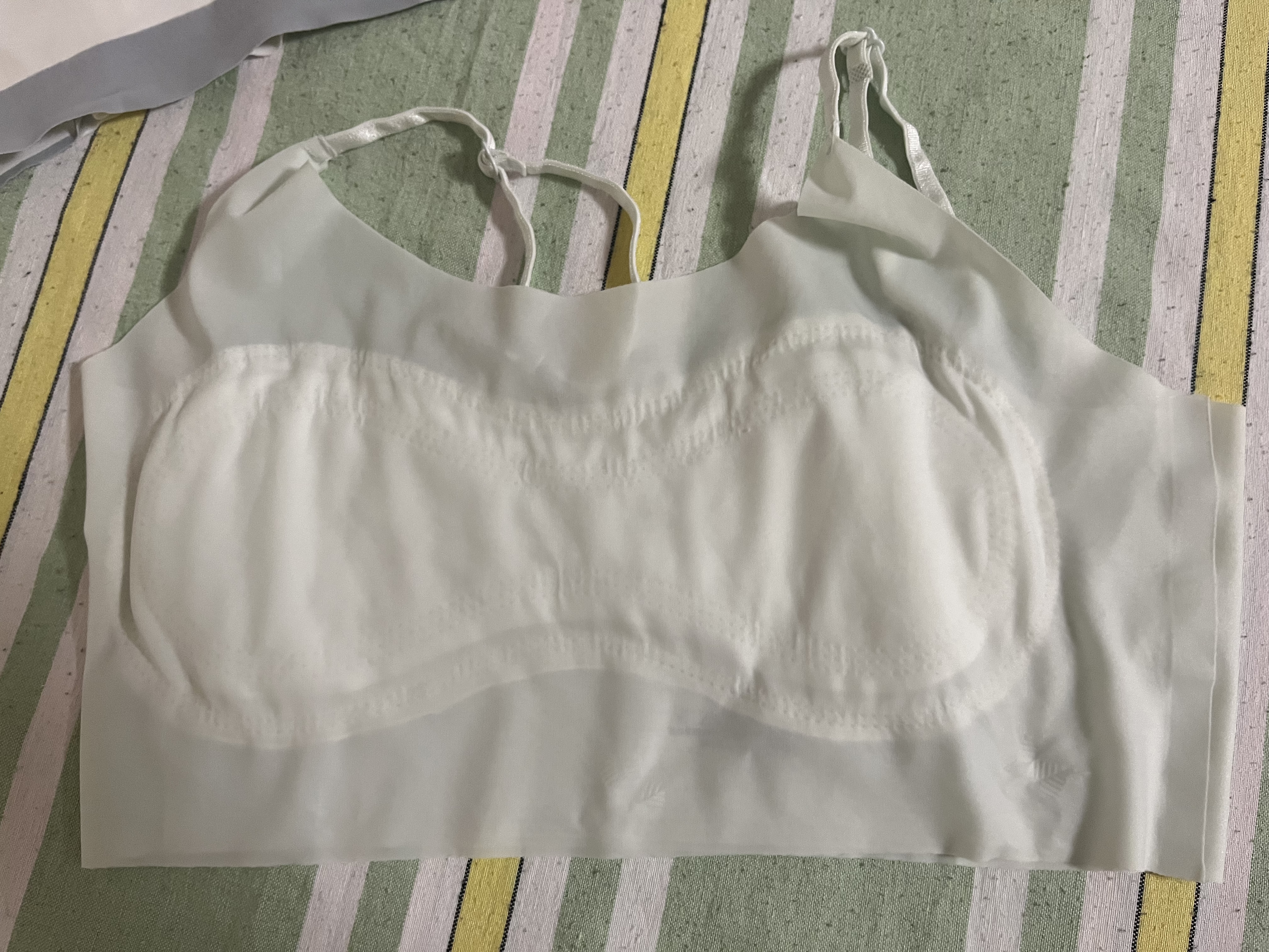 FitonTon2件装发育期少女文胸防凸点冰丝夏季粉底液内衣8-16岁女童背心薄 实拍图