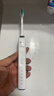 拜尔（BAIR）电动牙刷情侣款套装2支装 成人声波扫振充电式士震动软毛自动牙刷男 送女朋友 礼盒装X1七夕 珠光白(8刷头+便携盒) 实拍图