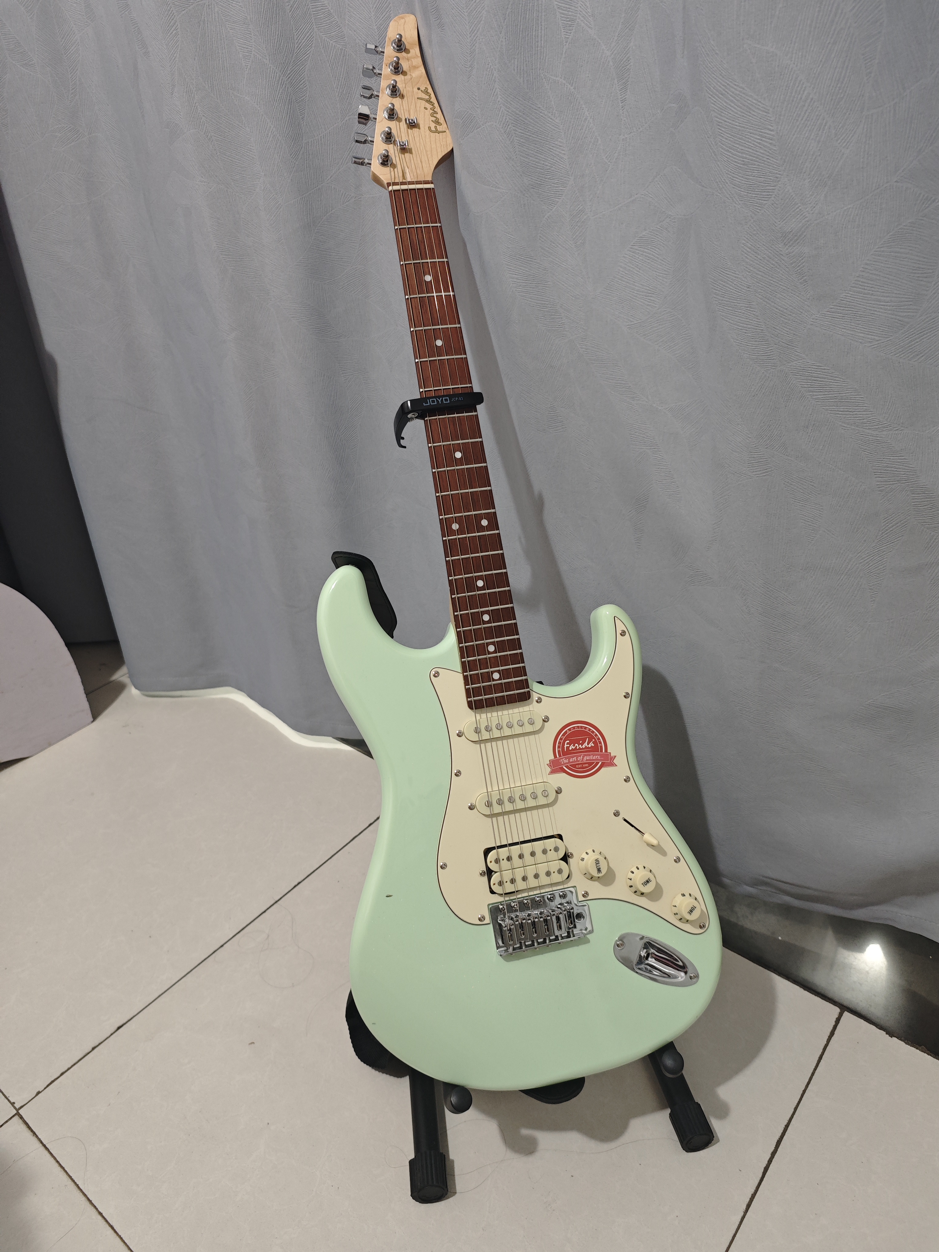 法丽达（Farida）F5020/F2020电吉他初学者入门单摇单单双电吉他 【 电吉他热销榜TOP1】F2020 MPGN马尾松绿 实拍图