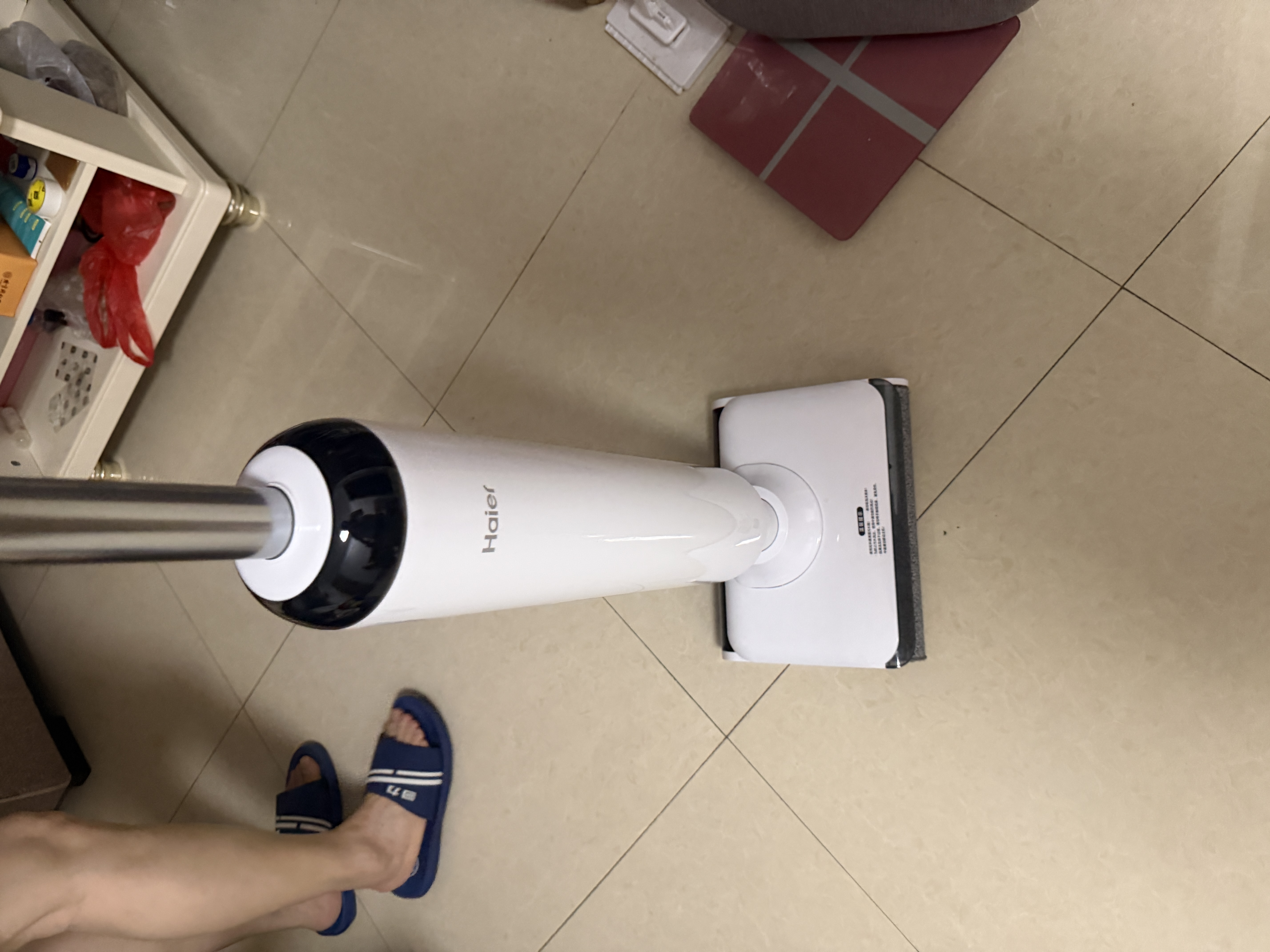 海尔（Haier）洗地机吸拖一体自动清洗拖地一体机A3plus扫地机器人洗拖一体机洗拖地干湿两用大吸力IPX7电动拖把 【A3air进阶版】23Kpa浸泡杀菌洗 实拍图
