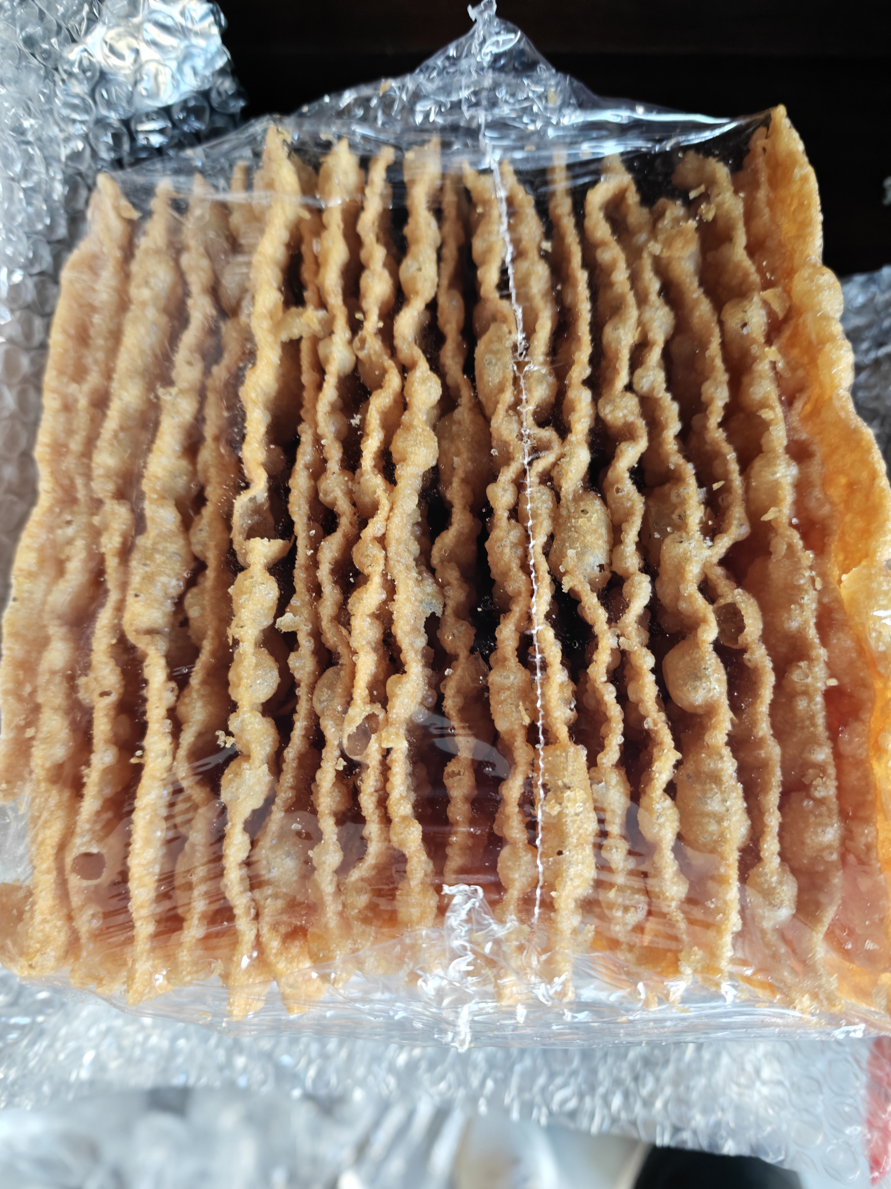 美玏 煎饼果子薄脆山东杂粮煎饼薄脆皮专用脆饼片配料麻叶20片*1份 实拍图