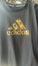 阿迪达斯（adidas）【特价清仓】夏季男女同款短袖男T恤跑步健身运动速干百搭 黑金 S 实拍图