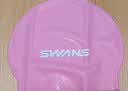 SWANS儿童泳镜高清防雾防水男女童青少年专业训练游泳眼镜帽套装 粉色 实拍图