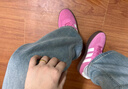 adidas「T头鞋」BARREDA板鞋德训鞋男女阿迪达斯轻运动 粉色/汉玉白/树脂黄   38 实拍图