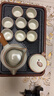 瓷牌茗茶具观山自动茶具整套汝窑泡茶器全套家用礼品功夫茶具排水茶盘套装 《水墨观山》自动茶具八杯+茶盘 实拍图