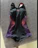 速比涛（Speedo）唐钱婷同款女士泳衣健身训练防晒修身显瘦遮肉连体泳衣 黑/紫36 实拍图