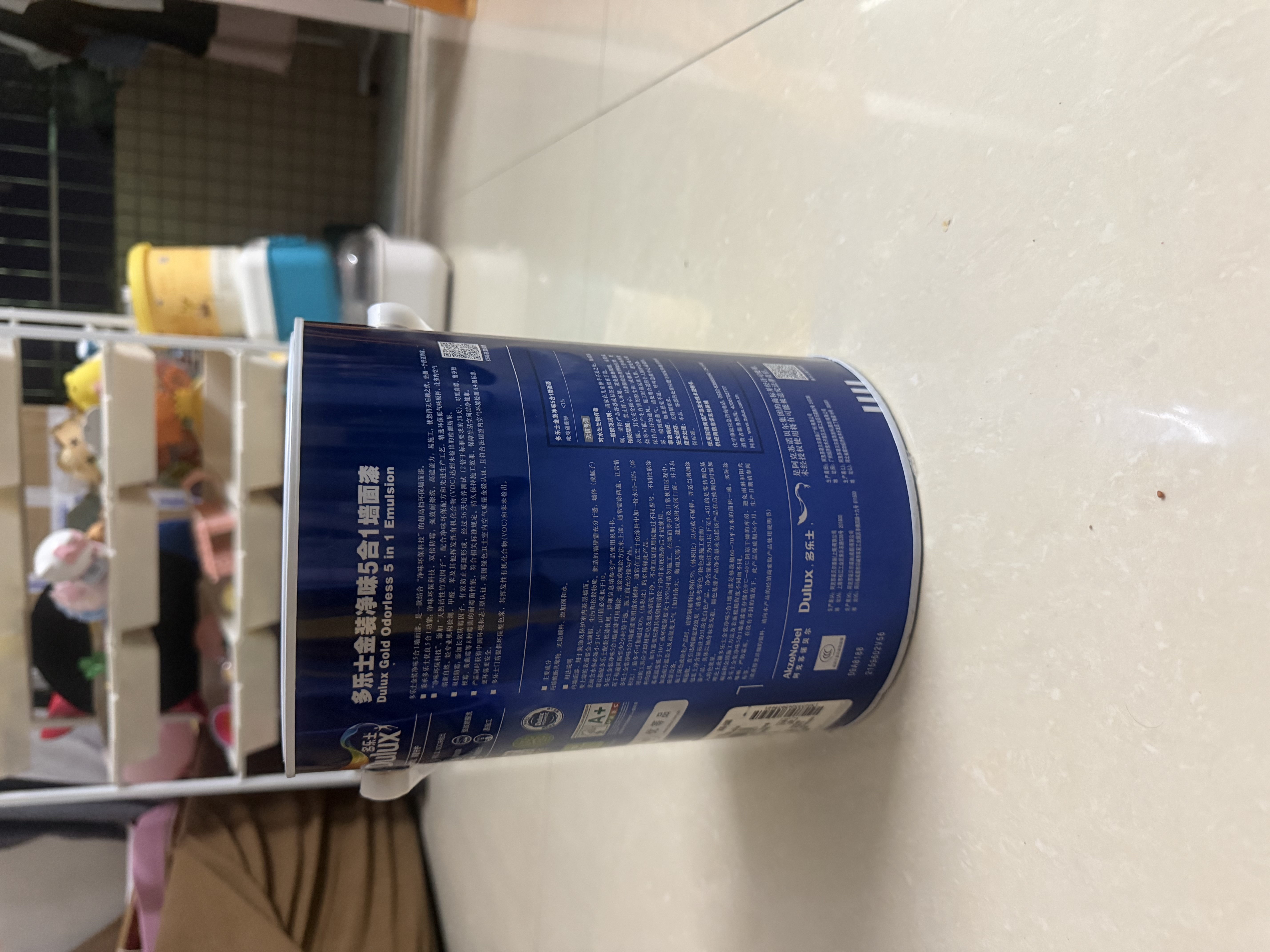 多乐士（Dulux）金装净味五合一A8188竹炭抗碱防霉优等品5合1内墙面漆5L【白漆】 实拍图