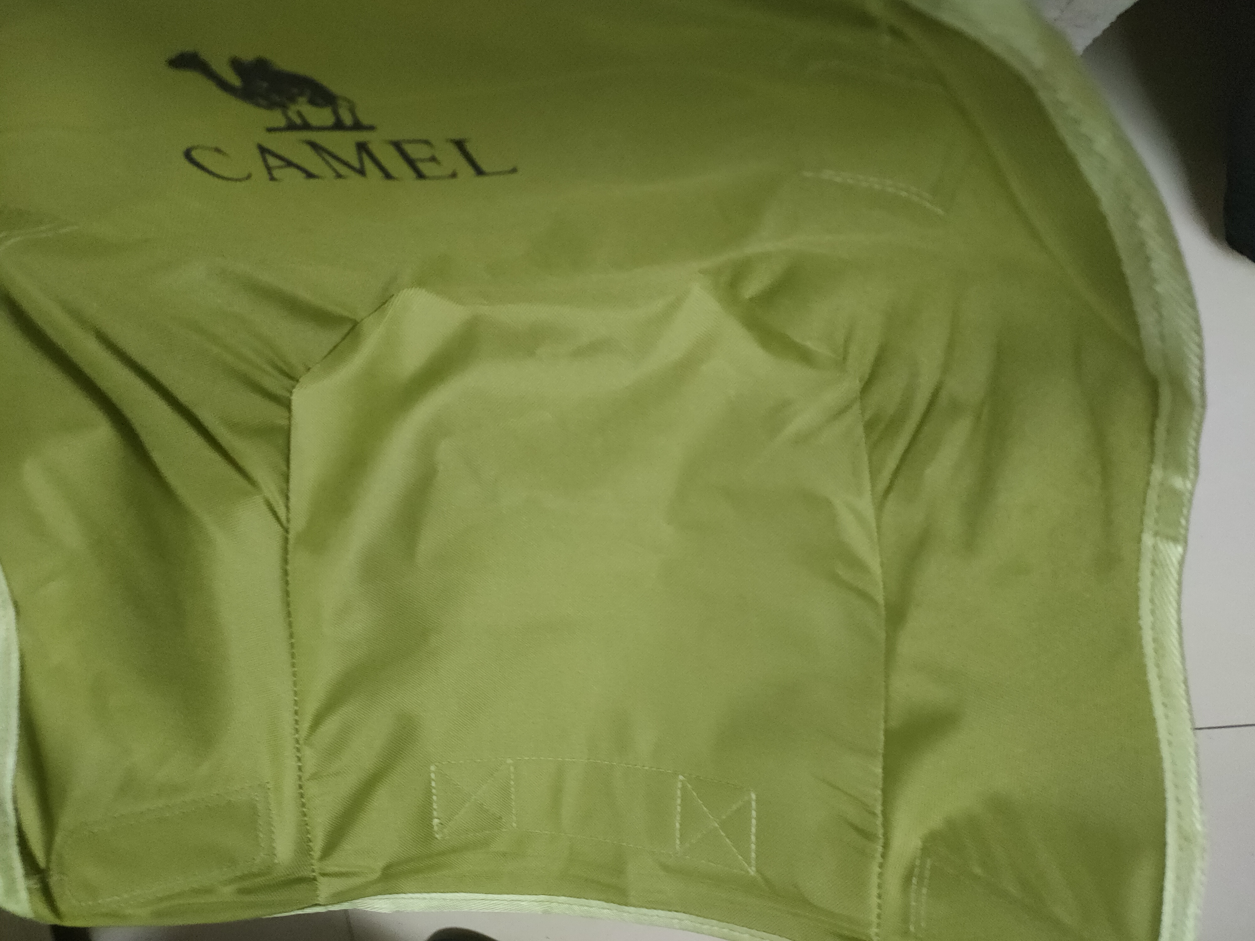 骆驼（CAMEL）户外露营折叠椅钓鱼美术写生沙滩躺椅懒人月亮椅174BL03626冬竹青 实拍图