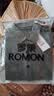 罗蒙（ROMON）纯棉衬衫男七分袖夏季薄款商务休闲衬衣工装寸衫外套 豆绿色 XL 实拍图