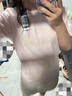 adidas情侣休闲纯棉上衣圆领正肩短袖T恤男女夏季阿迪达斯轻运动   粉色   S 实拍图