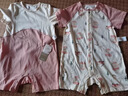 英氏（YEEHOO）【2件装】婴儿哈衣新生儿连体衣包屁衣夏季爬服纯棉宝宝短袖薄款 大象襟哈【2件装】 66cm (3-6个月-建议60-66cm 6.9-8.5kg) 实拍图