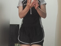 梵迪拉（F.DYRAA）泳衣女高级分体短袖温泉保守显瘦游泳馆泳装四件套12034黑灰色XL 实拍图