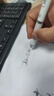 得力（deli）按动直液笔中性笔 六边形战士0.5mm双珠ST笔头速干静音学生刷题笔 黑色12支/盒SF300 实拍图