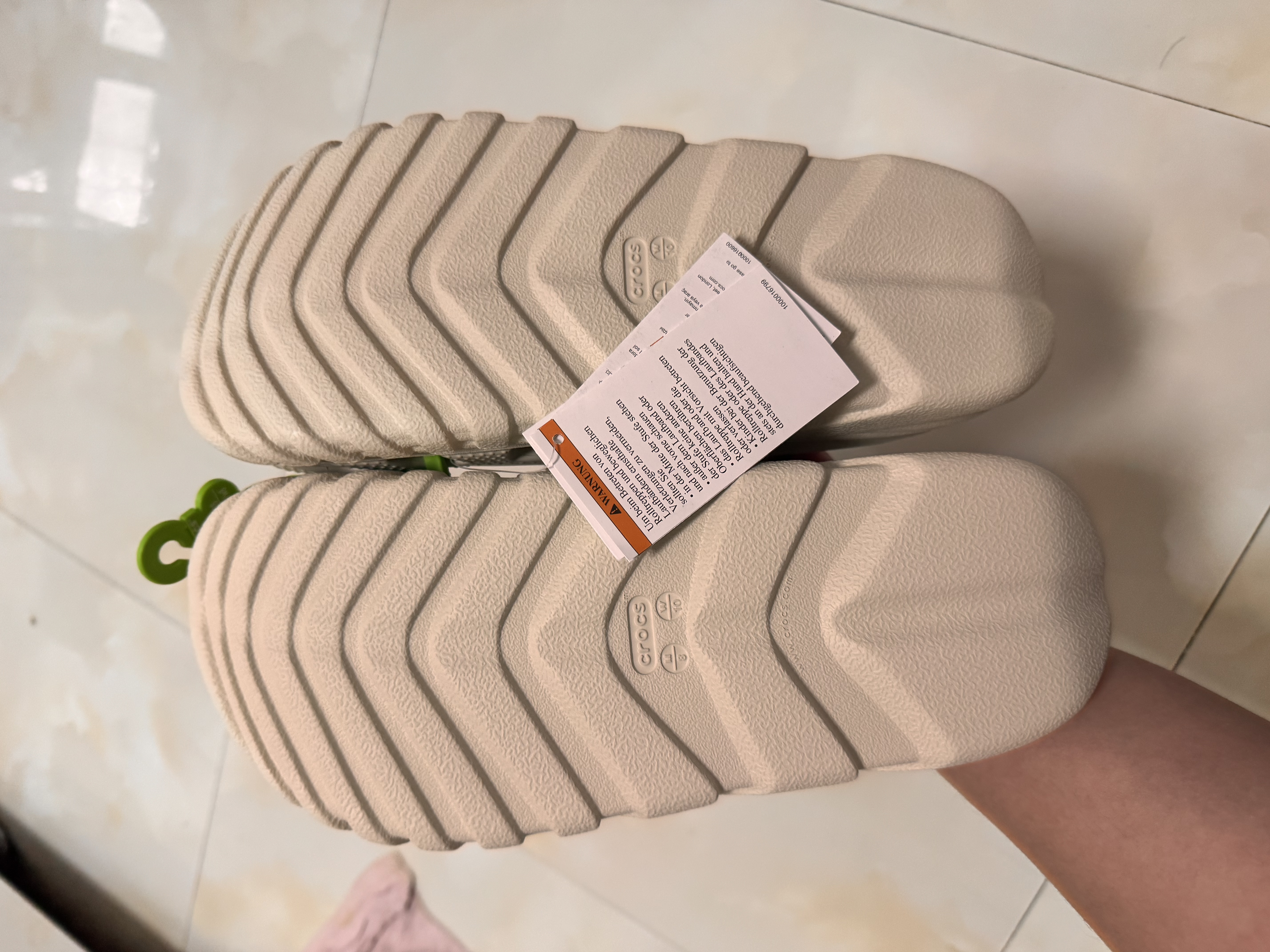 CROCS卡骆驰蜗轮洞洞鞋|208776 水泥灰-160 40(250mm)  实拍图