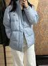 彪马（PUMA）600蓬80鸭绒蓝色运动羽绒服男女冬季短款保暖外套 631636 水蓝色-69 XS  (165/88A) 实拍图