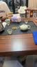 赣荣大板茶桌椅组合实木客厅茶几茶具套装一体新中式喝茶办公两用茶台 1.6M石盘茶桌1围椅4月牙椅 实拍图