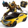 变形金刚（Transformers）儿童玩具正版授权遥控汽车机器人男孩生日礼物大黄蜂三电版 实拍图