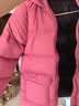 保姆鹅儿童羽绒服中长款厚款防寒外套宝宝中大童保暖冬装[NM2438] 石榴粉 140 实拍图