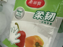 美丽雅 一次性手套100只食品用抽取式塑料pe加厚防漏家用厨房透明薄膜 实拍图