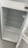 新飞（Frestec）小冰箱 冰箱小型双开门 迷你双门家用宿舍租房冷藏冷冻电冰箱节能省电 90L银【一级能效+行业爆款】升级款 实拍图