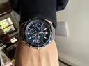 卡西欧（CASIO）商务休闲日韩手表男士太阳能闹钟防水钢带皮带石英腕表送男友礼物 EFS-S510D-2A太阳能+蓝宝石玻璃 实拍图