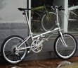 大行（DAHON）D10折叠自行车20英寸10速成人复古风单车HAC003 电镀银  实拍图
