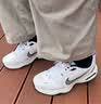 耐克轻便训练鞋秋季健身缓震老爹鞋NIKE AIR MONARCH 4 415445 102白色/金属银/深藏青 36.5 (235mm) 实拍图