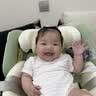 Prigel舒安pro新生婴幼儿宝宝儿童安全座椅可坐可躺车载汽车用0-6-12岁 舒安pro+ 奶油青提(不窝脖设计+单手旋转+175°大躺角) 实拍图