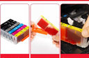 臻印彩适用佳能IX6780 IX6880 IP7280 IP8780 MG7580 MG7180 MG6380打印机填充墨盒 PGI850/CLI851可填充墨盒(五色套装) 实拍图