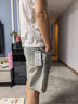 :CHOCOOLATEit美式破洞牛仔短裤男士夏季新款潮牌痞帅五分裤子 复古蓝 33 实拍图