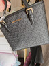 MICHAEL KORS【七夕礼物】MK女包JET SET TRAVEL托特菜篮子 迷你黑色/金色 实拍图